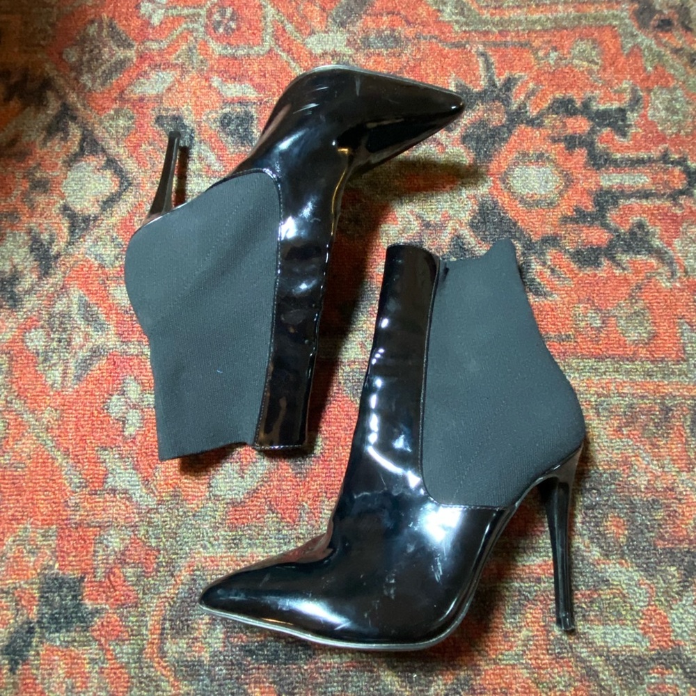 Steve Madden Patent Sock Boot - image 1